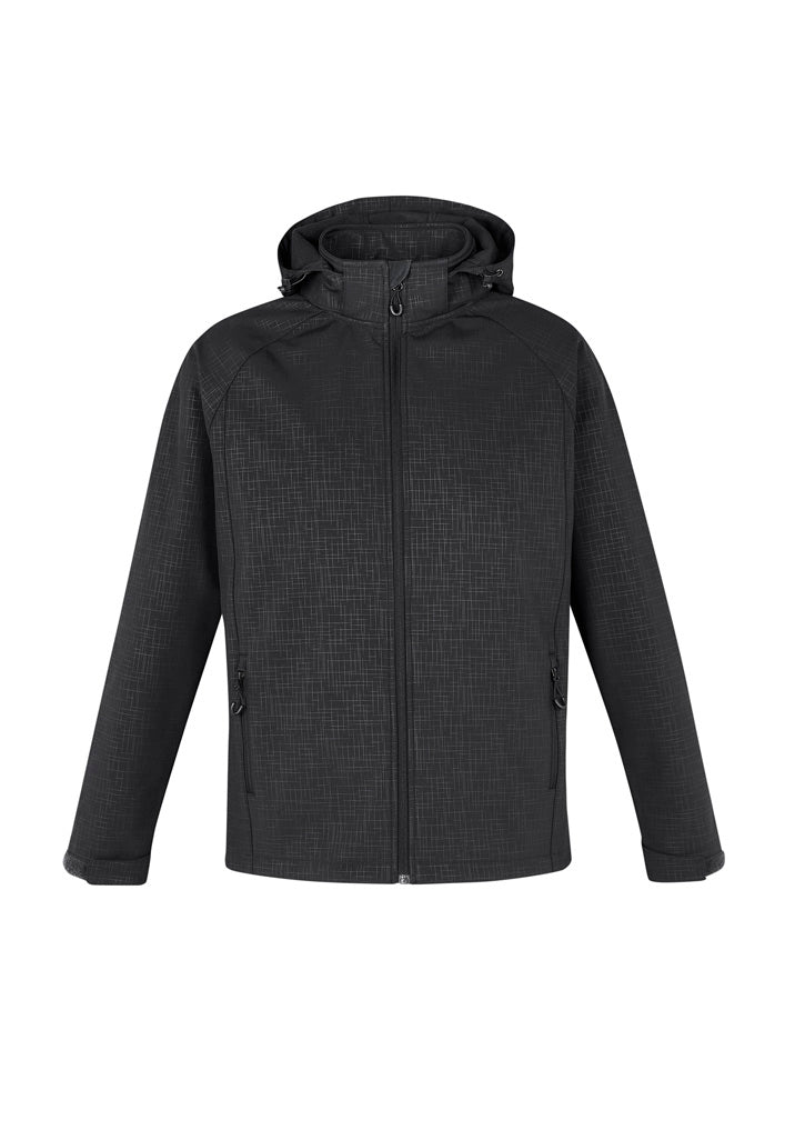 Geo Mens Jacket - Black - Front