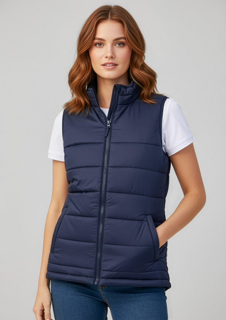 Alpine Womens Vest - Navy - Model