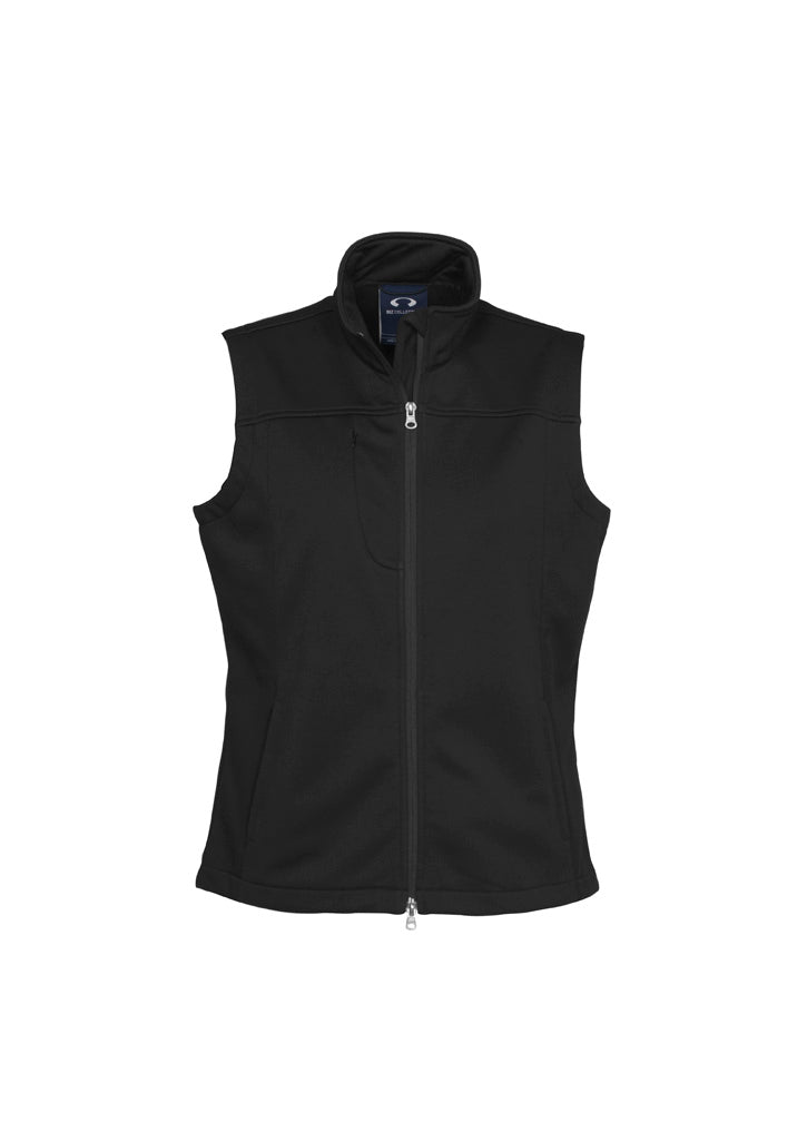 Softshell Womens Vest - Black - Front