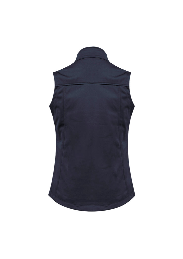 Softshell Womens Vest - Navy - Back