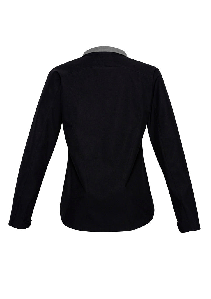 Geneva Womens Jacket - Black/Graphite - Back