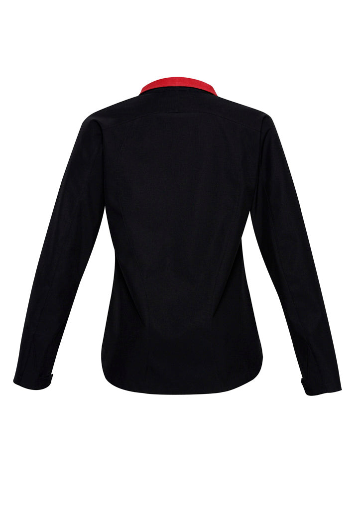 Geneva Womens Jacket - Black/Red - Back