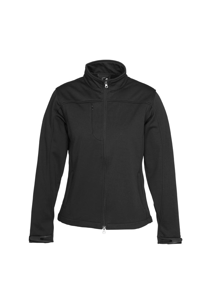 Softshell Womens Jacket - Black - Front