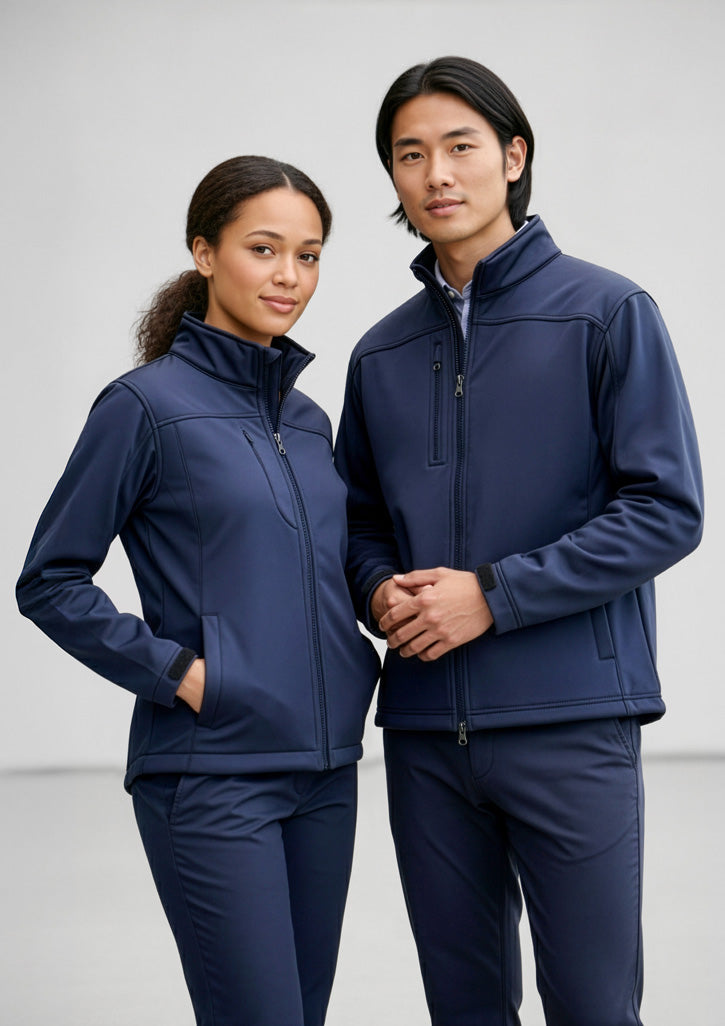 Softshell Mens Jacket - Navy - Model