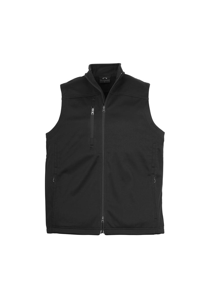 Softshell Mens Vest - Black - Front