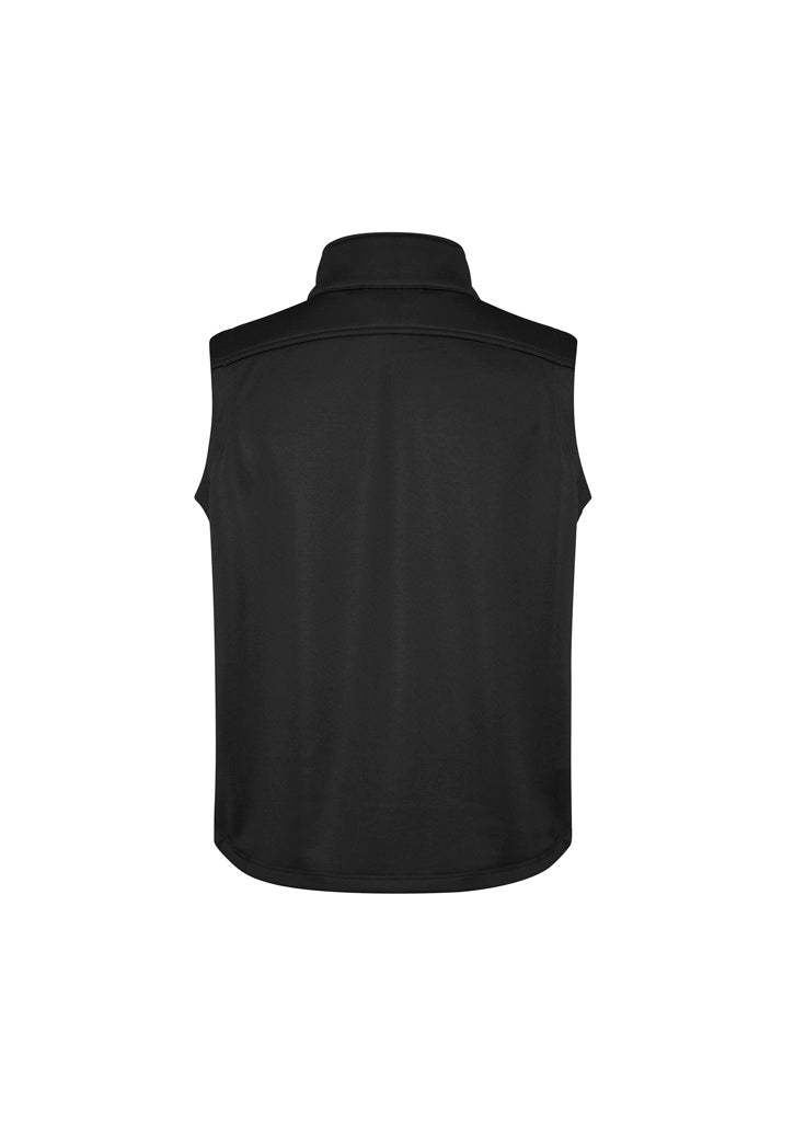 Softshell Mens Vest - Black - Back