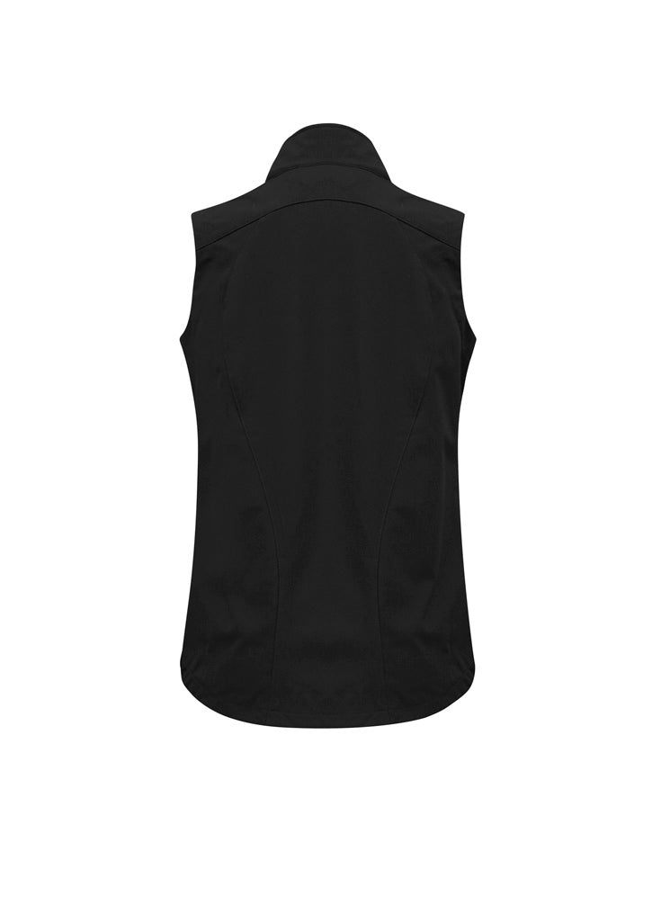 Geneva Womens Vest - Black/Graphite - Back