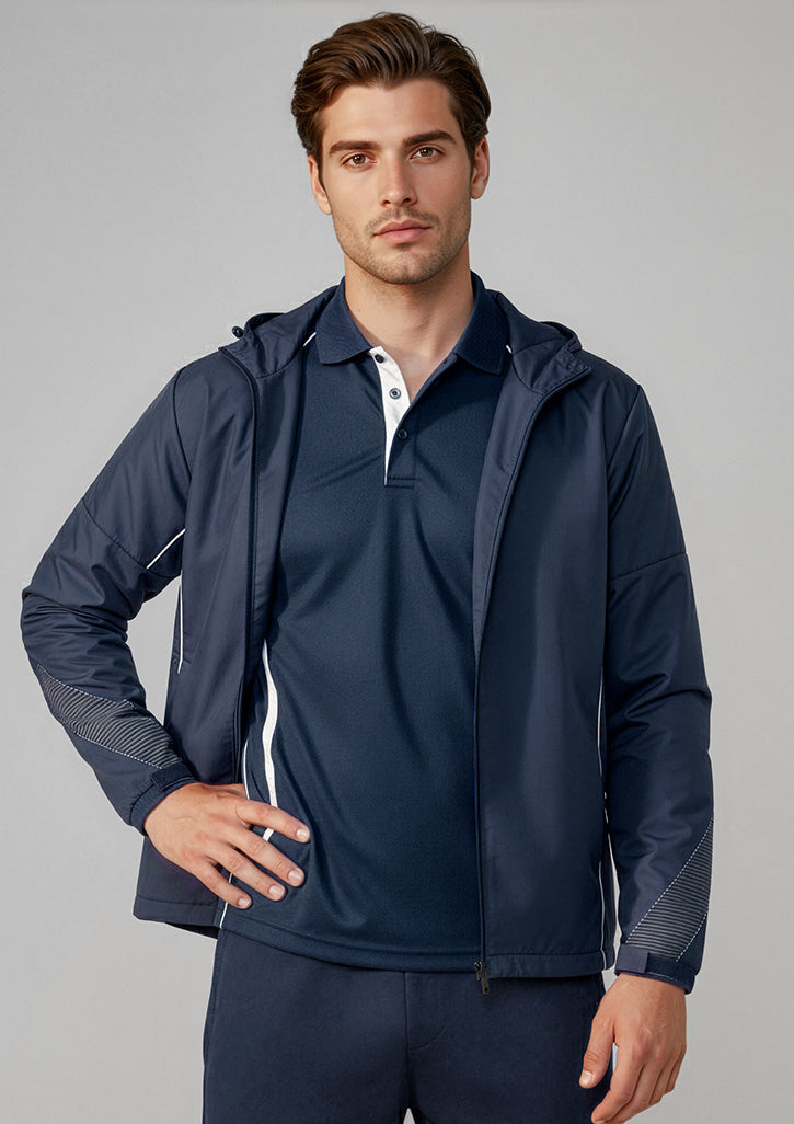 Razor Unisex Jacket - Navy/White - Model