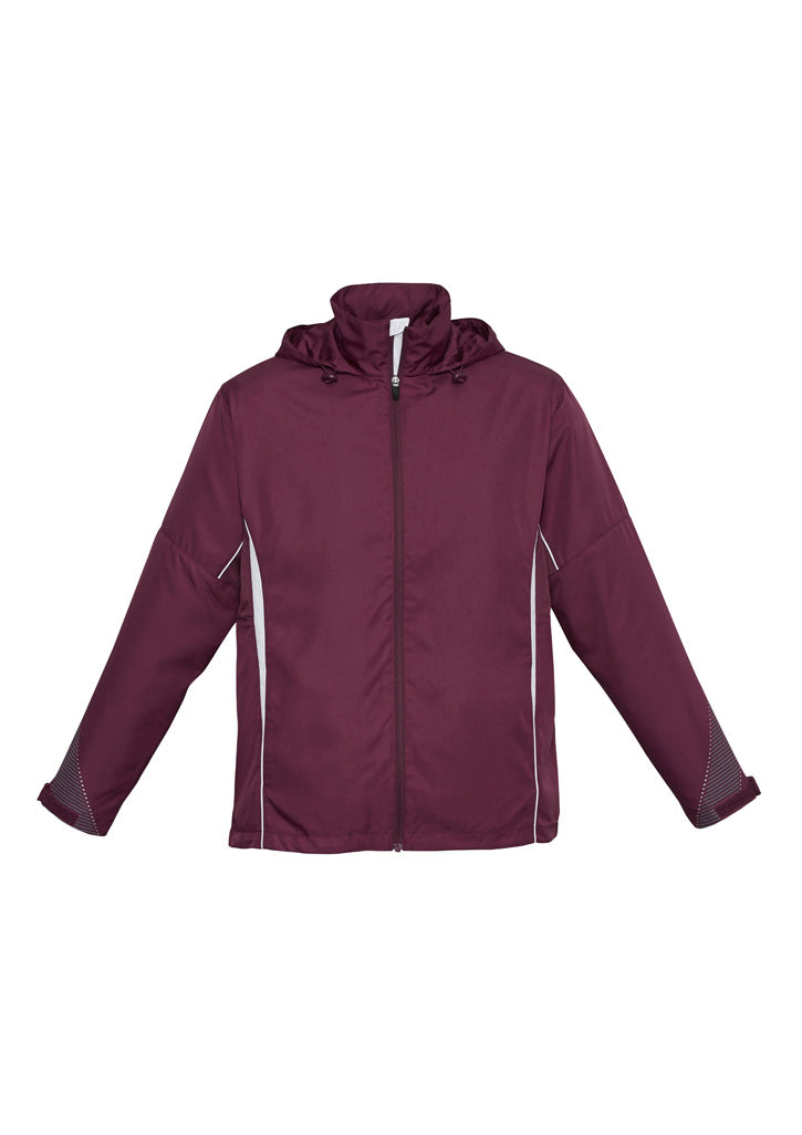 Razor Unisex Jacket - Maroon/White - Front