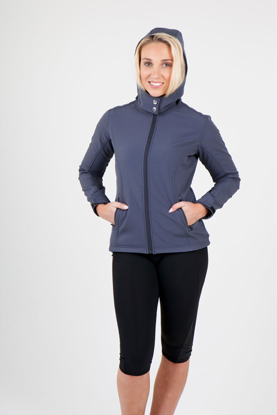 Womens Soft Shell HOODED Jacket - TEMPEST Range - view