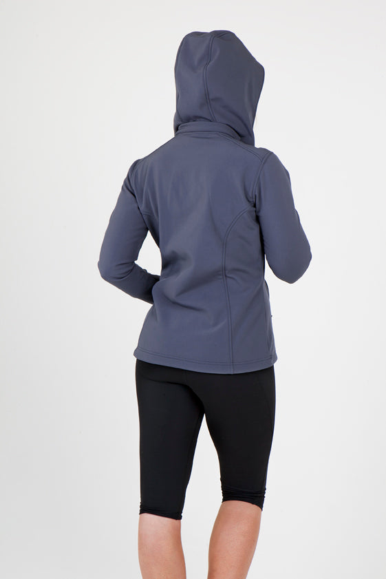 Womens Soft Shell HOODED Jacket - TEMPEST Range - view