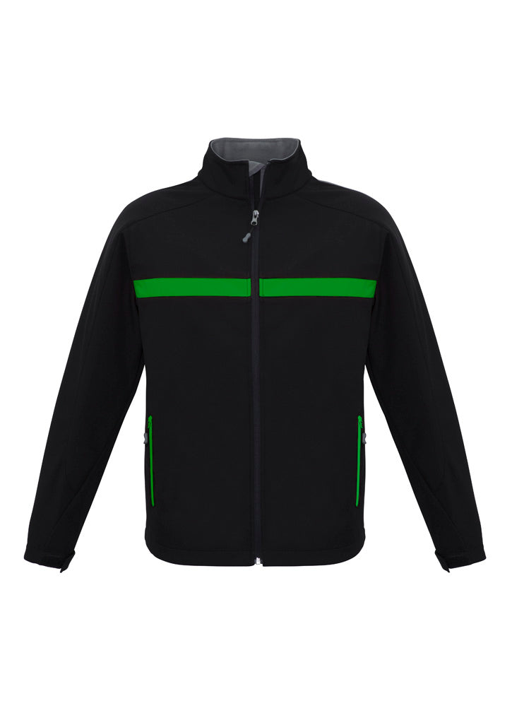 Charger Unisex Jacket - Black/Green/Grey - Front