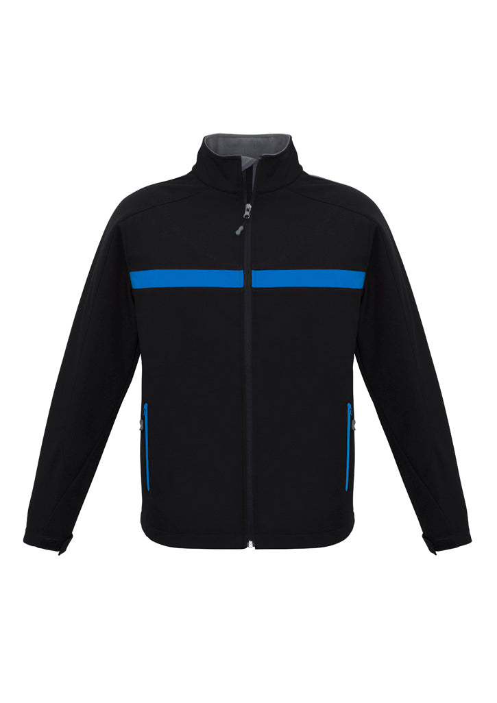 Charger Unisex Jacket - Black/Royal/Grey - Front