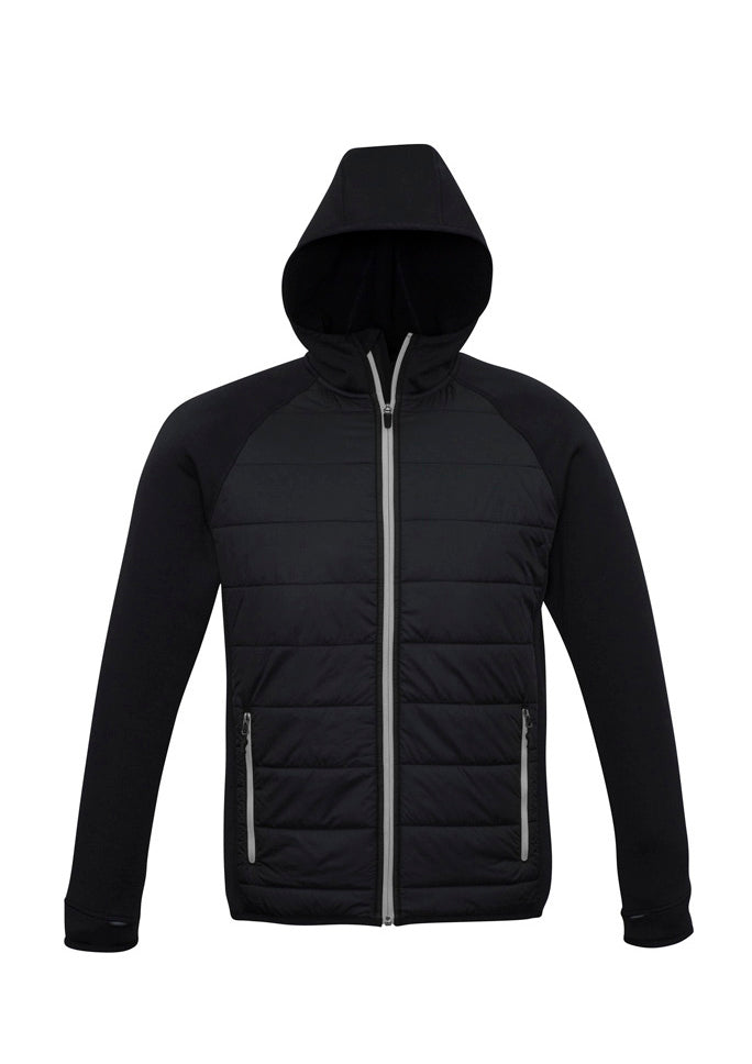 Stealth Mens Jacket - Black/Silver - Front