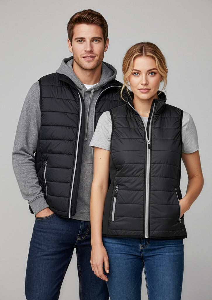 Stealth Mens Vest - Black/Silver - Model