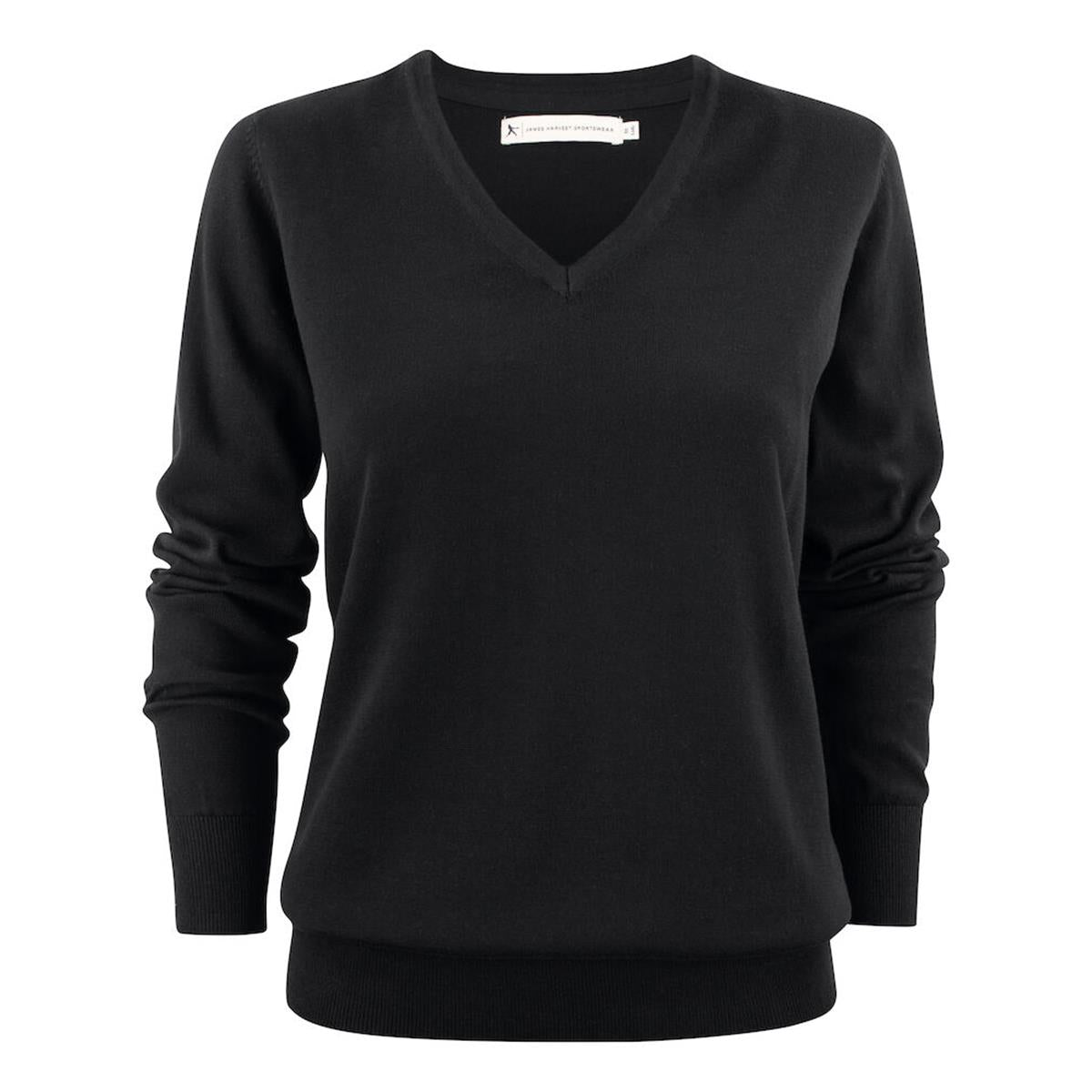 Ashland Women's V-Neck Sweater - Black - Front