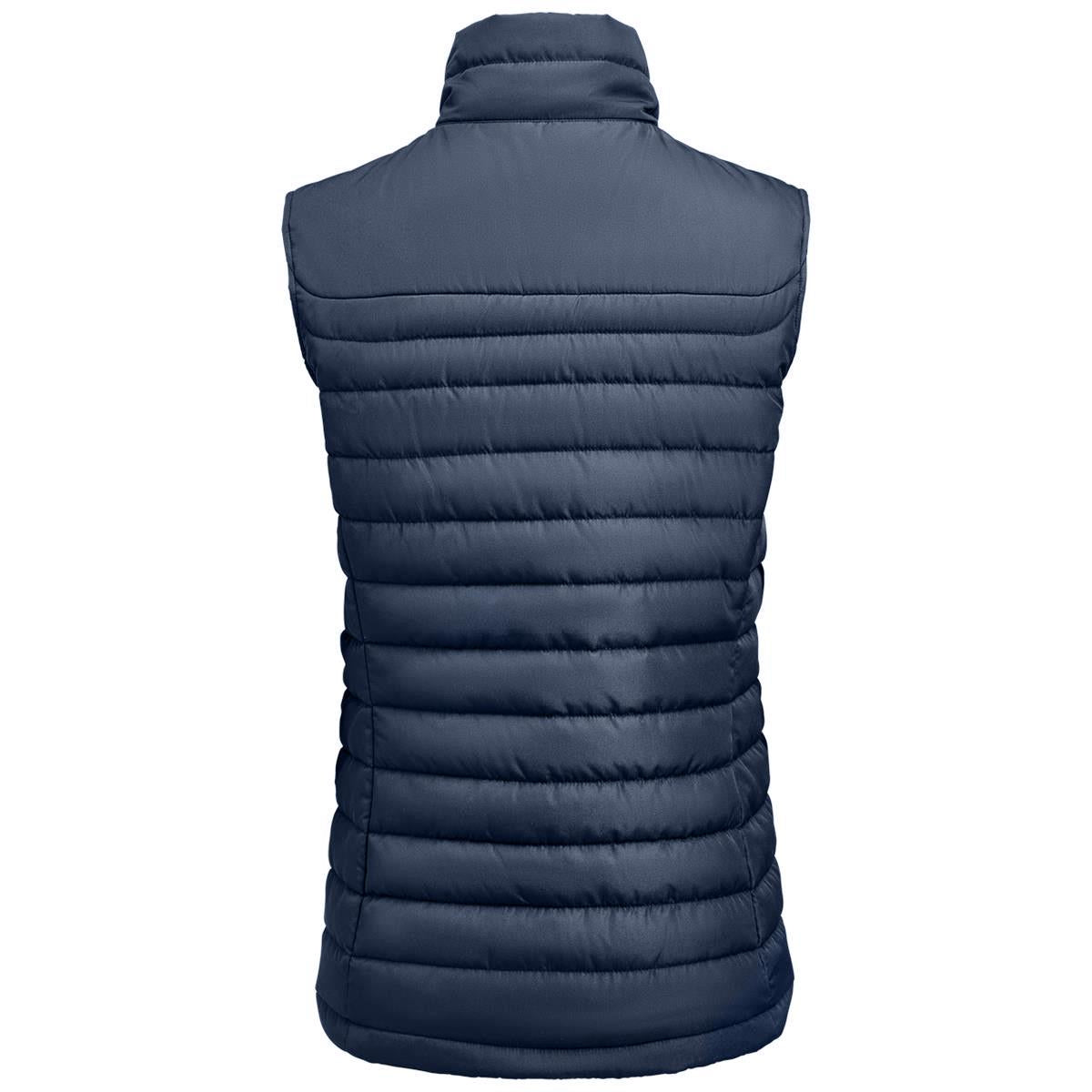 Arches Women's Padded Vest - Navy - Back