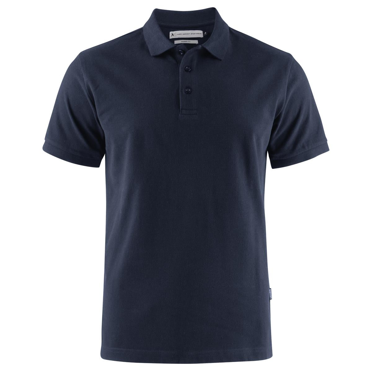 Neptune Regular Men's Cotton Polo - Navy - Front