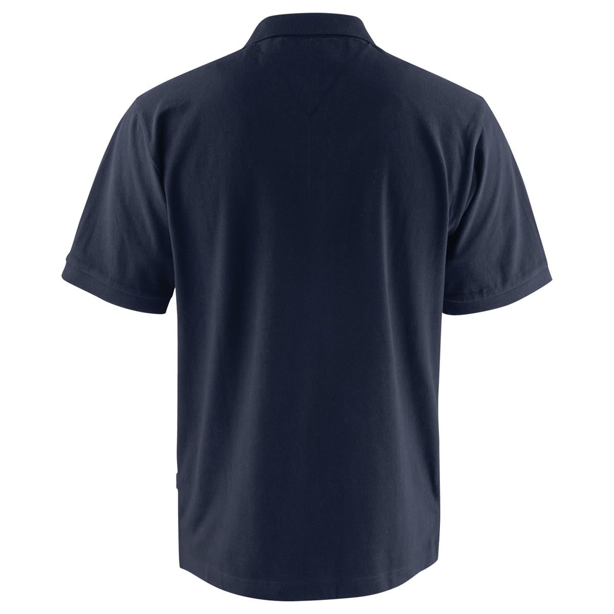 Neptune Regular Men's Cotton Polo - Navy - Back