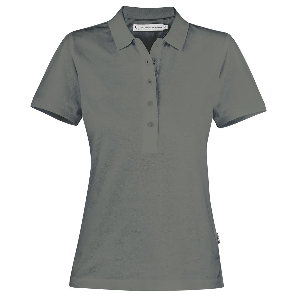 Neptune Women's Cotton Polo - Anthracite - Front