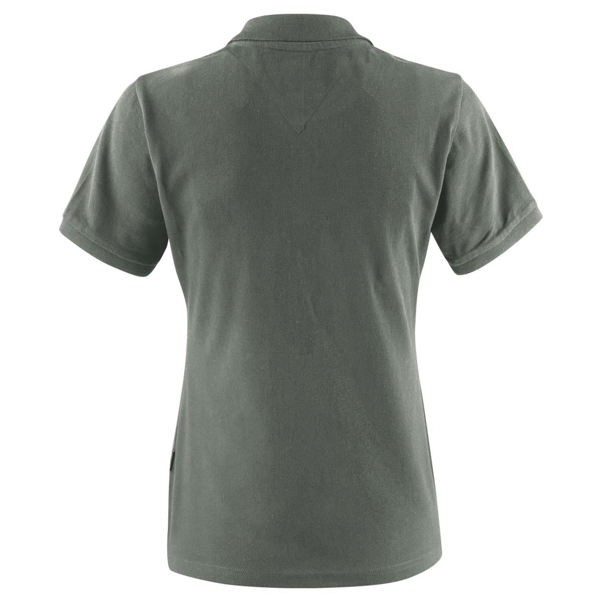 Neptune Women's Cotton Polo - Anthracite - Back
