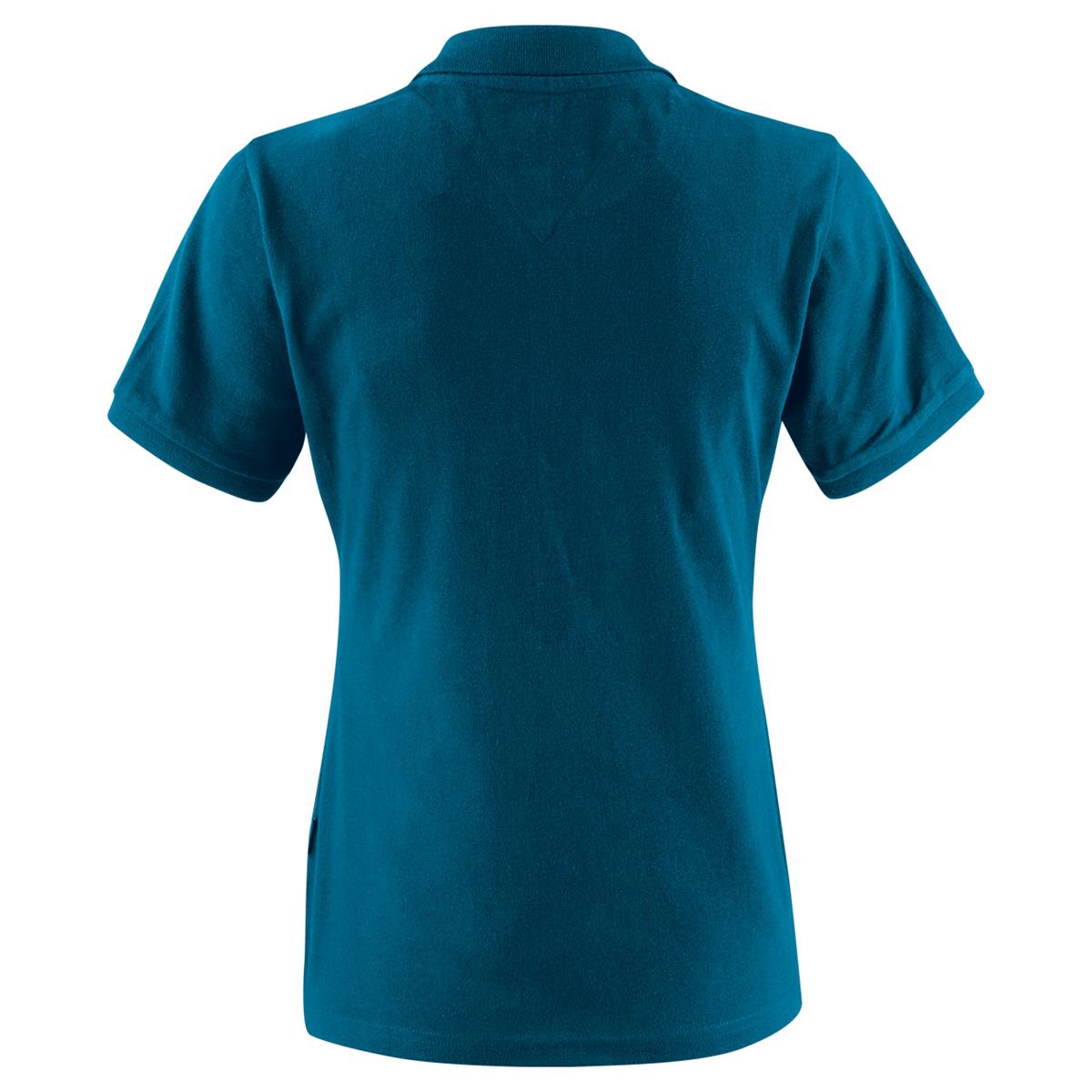 Neptune Women's Cotton Polo - Petrol - Back