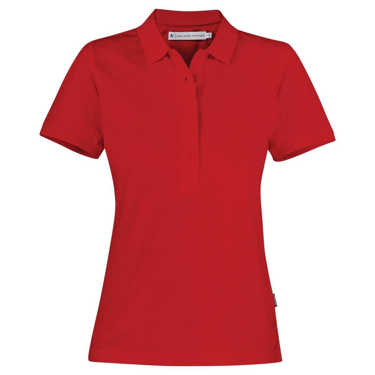 Neptune Women's Cotton Polo - Red - Front