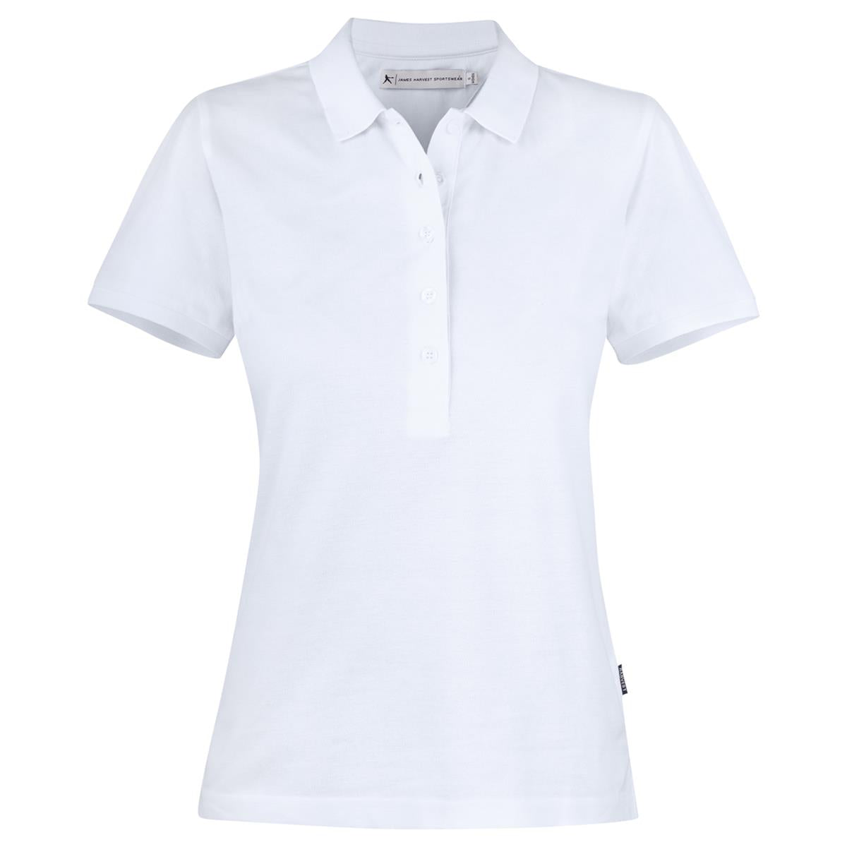 Neptune Women's Cotton Polo - White - Front