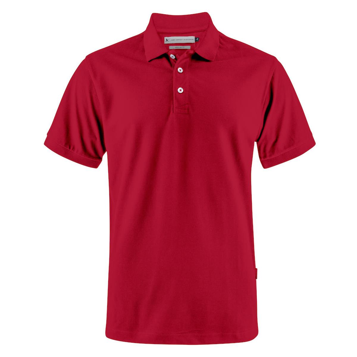 Sunset Modern Men's Polo - Red - Front