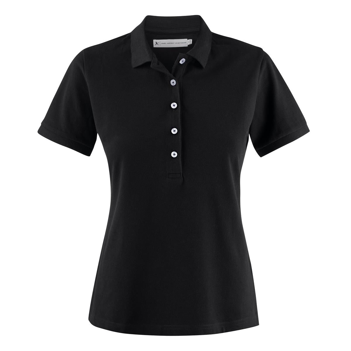 Sunset Women's Polo - Black - Front