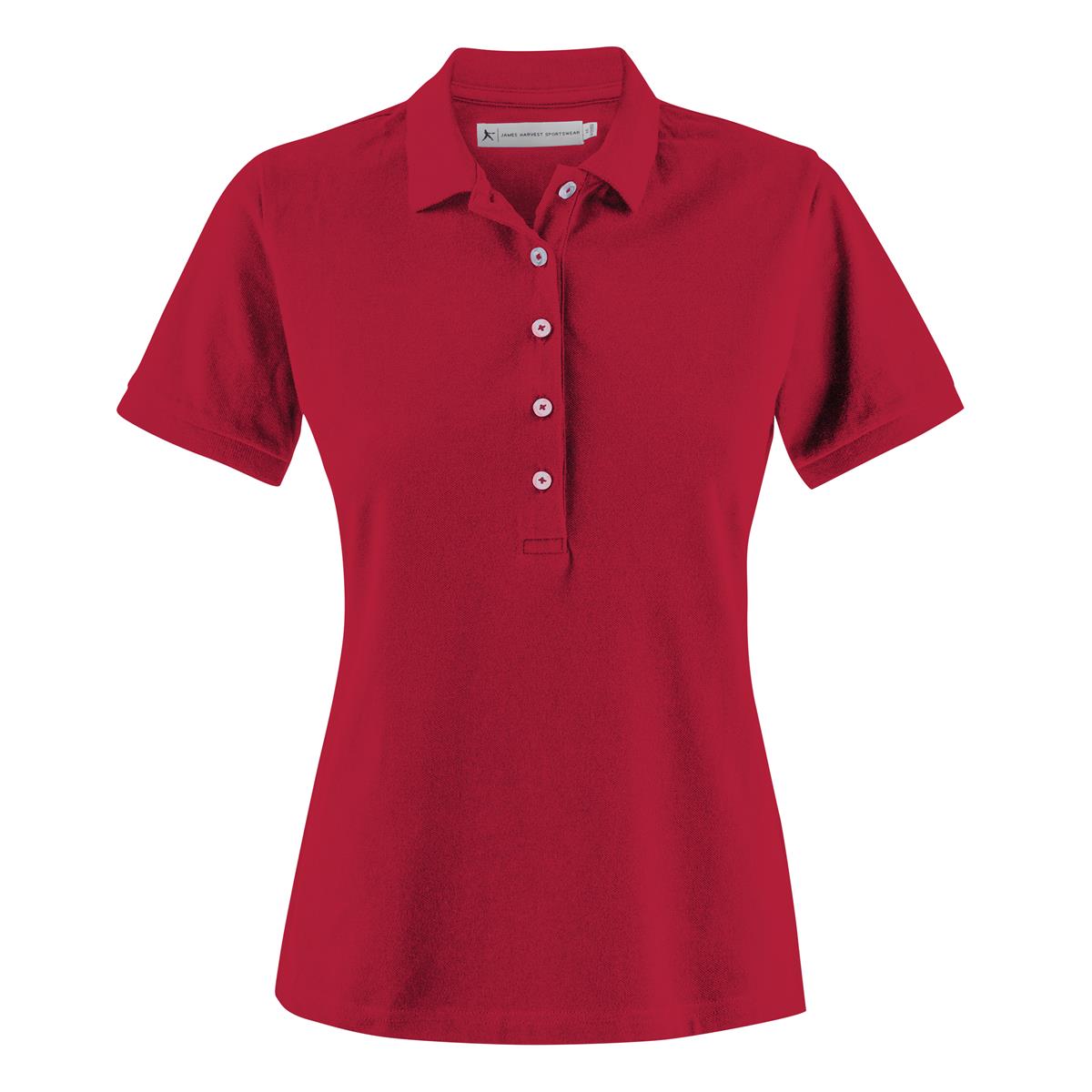 Sunset Women's Polo - Red - Front