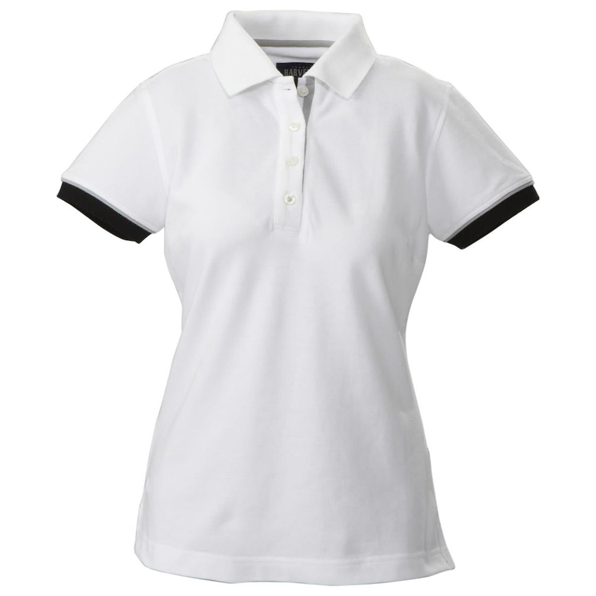 Antreville Women's Cotton Polo - White - Front