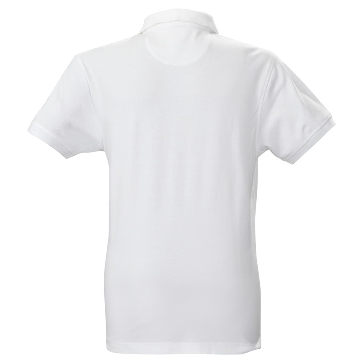 Avon Men's Cotton Polo - White - Back