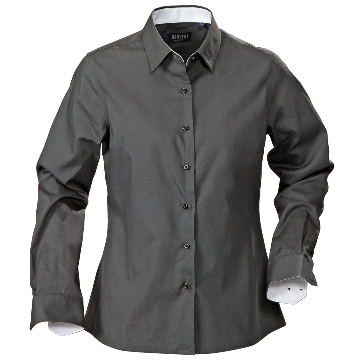 Redding Women's Blouse - Charcoal - Front