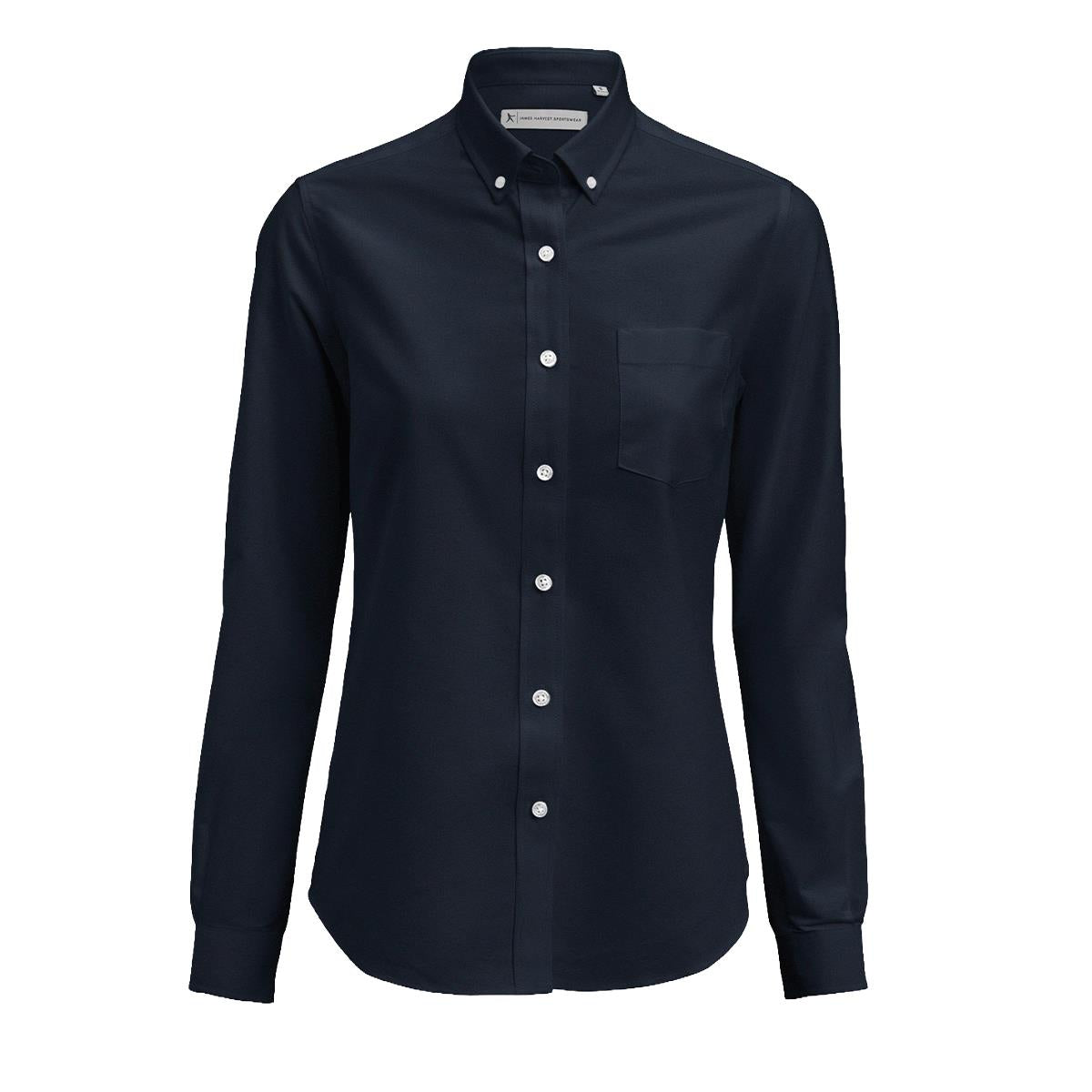 Women's Allen Oxford Shirt - Navy - Front
