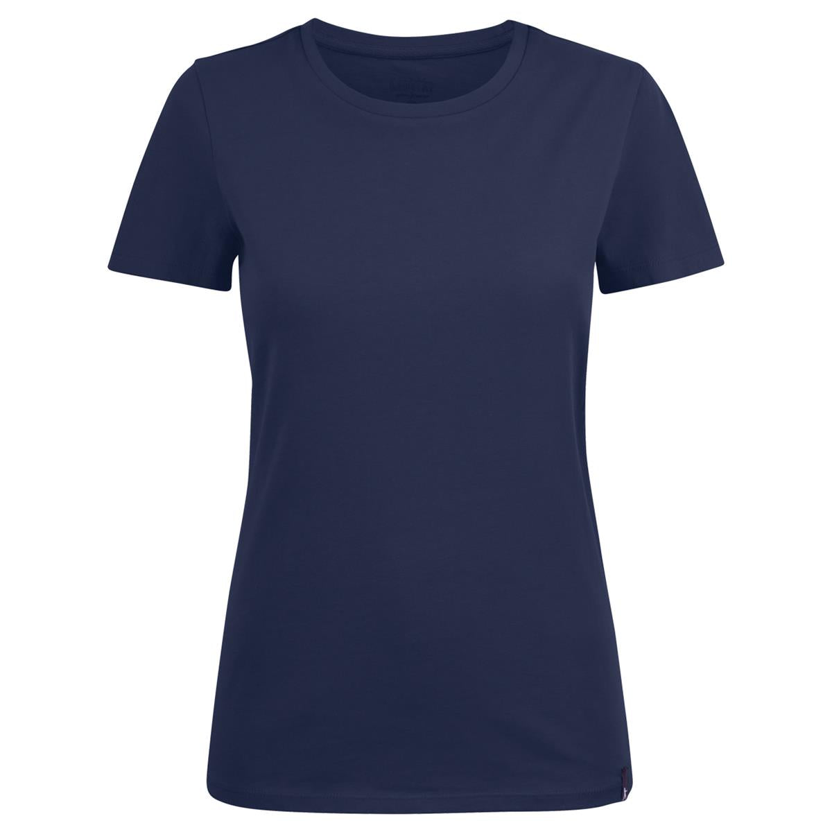 American U Women's Crew Neck Tee - Navy - Front
