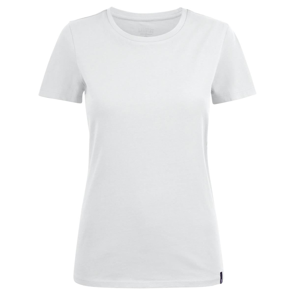 American U Women's Crew Neck Tee - White - Front