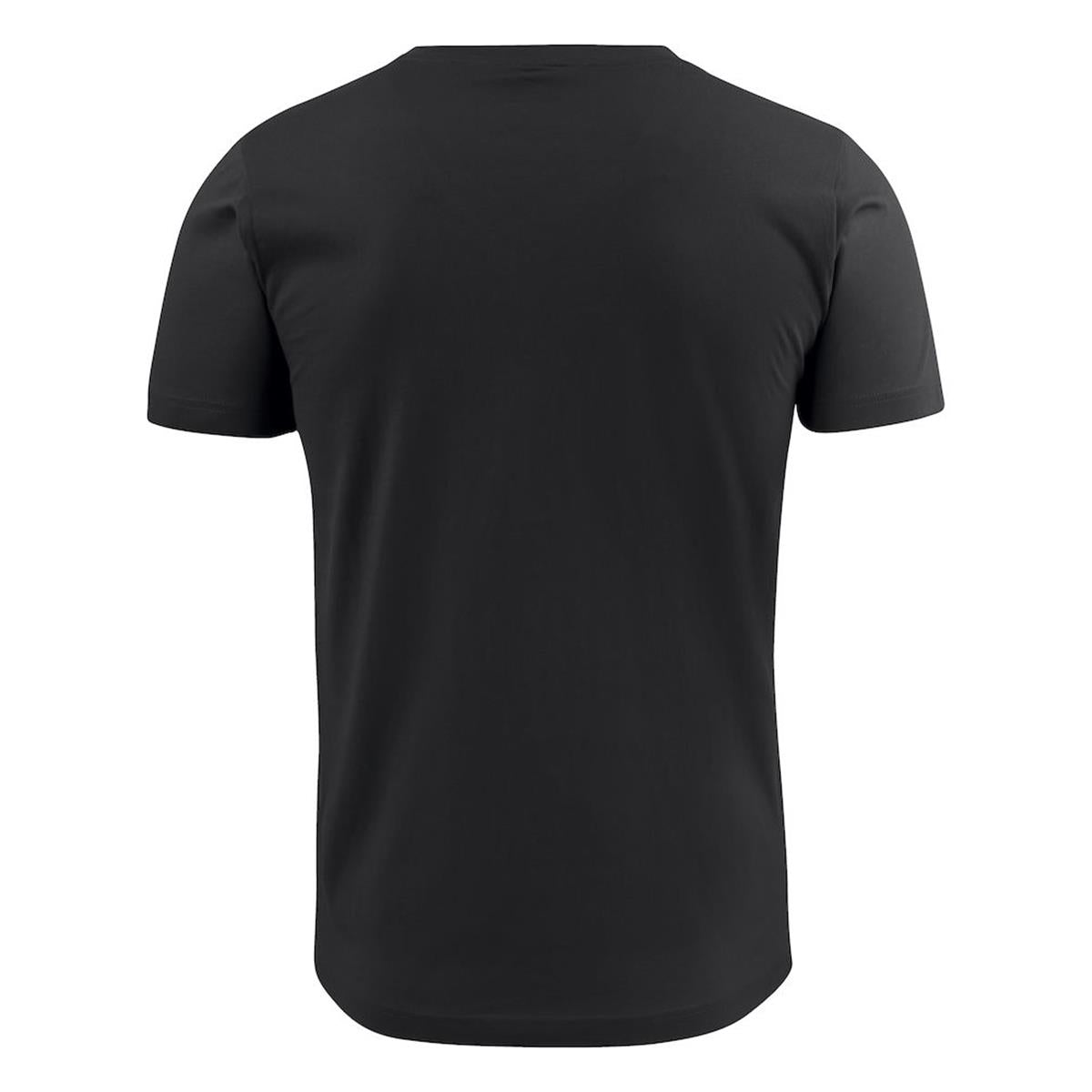 American V Men's V Neck Tee - Black - Back