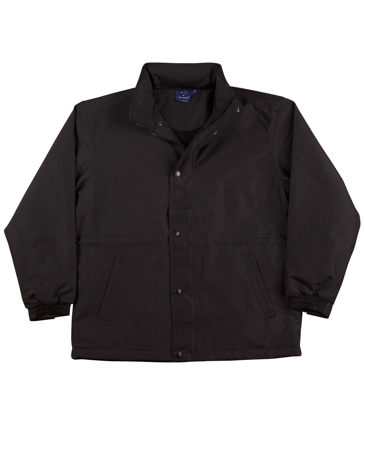 Stadium Jacket Unisex - Black/Black - Front