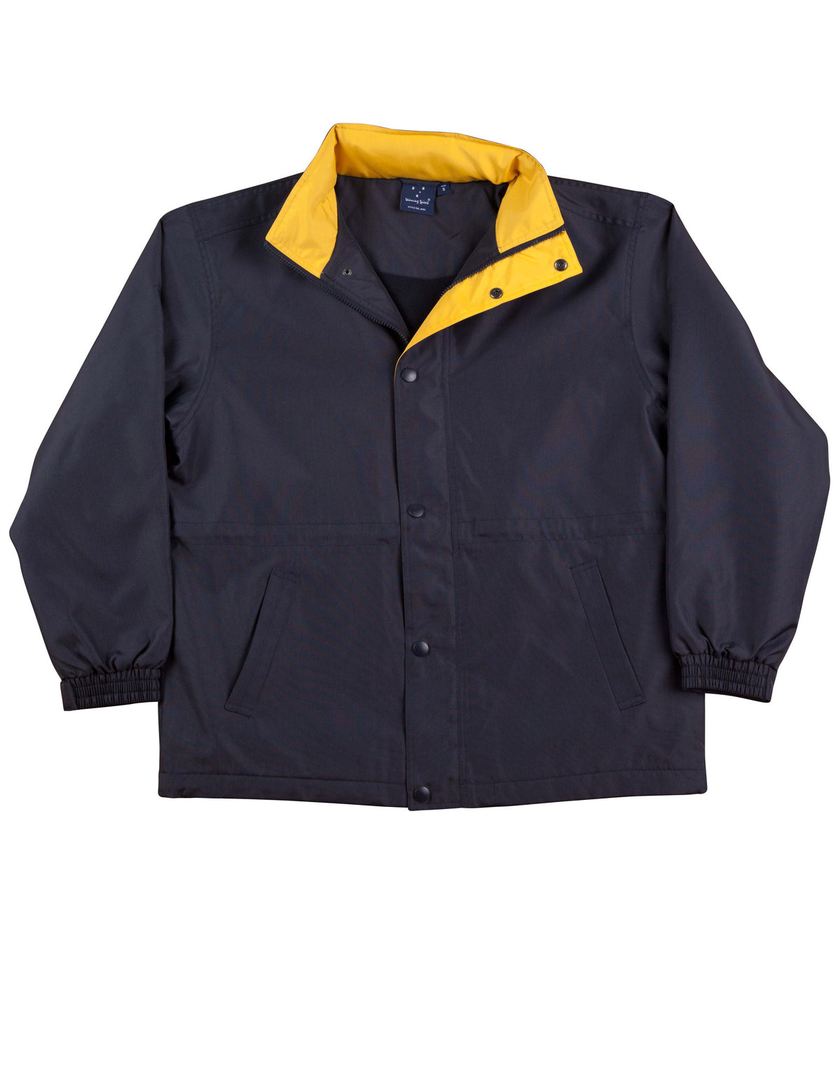Stadium Jacket Unisex - Navy/Gold - Front
