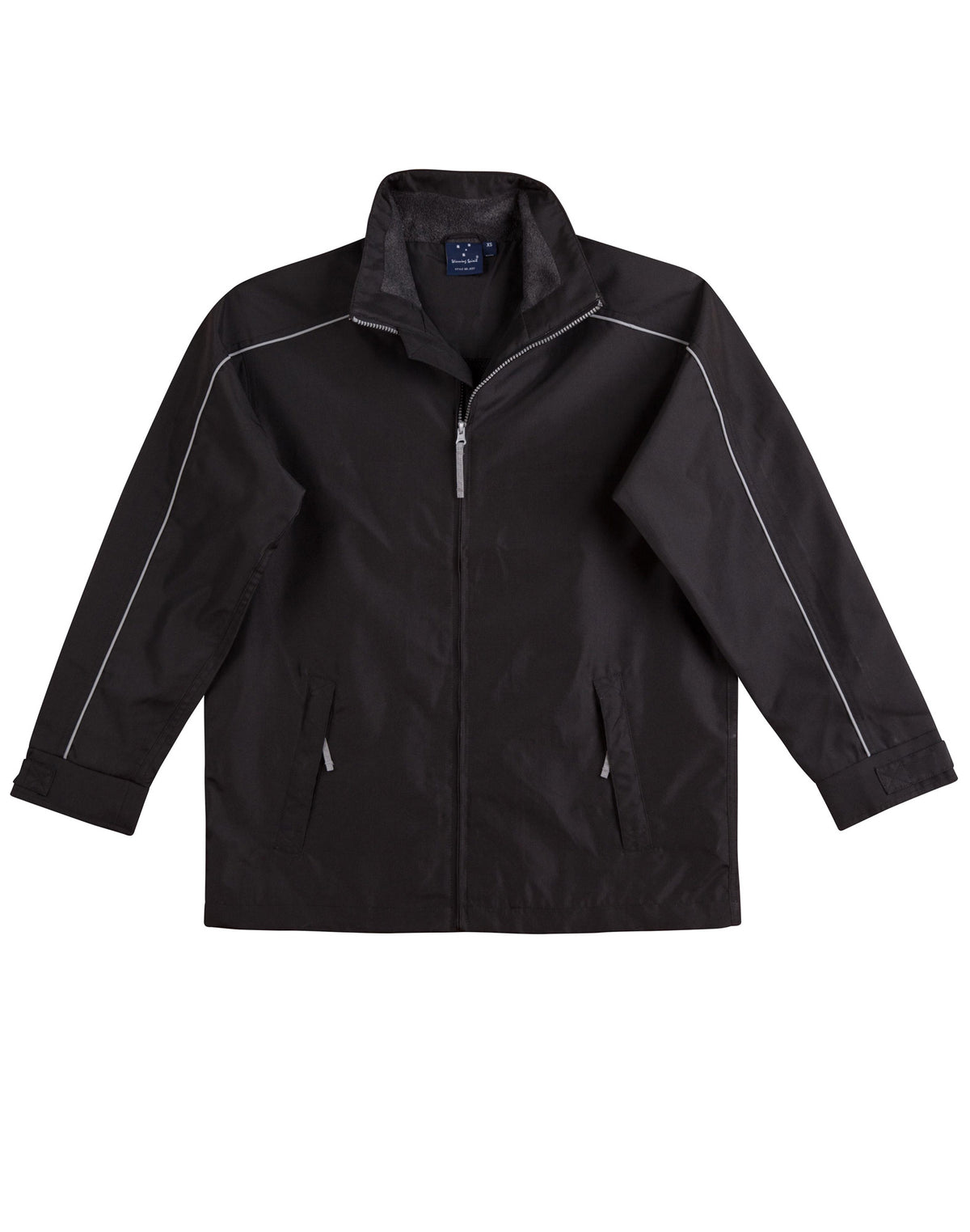 Circuit Sports/Racing Jacket Unisex - Black - Front