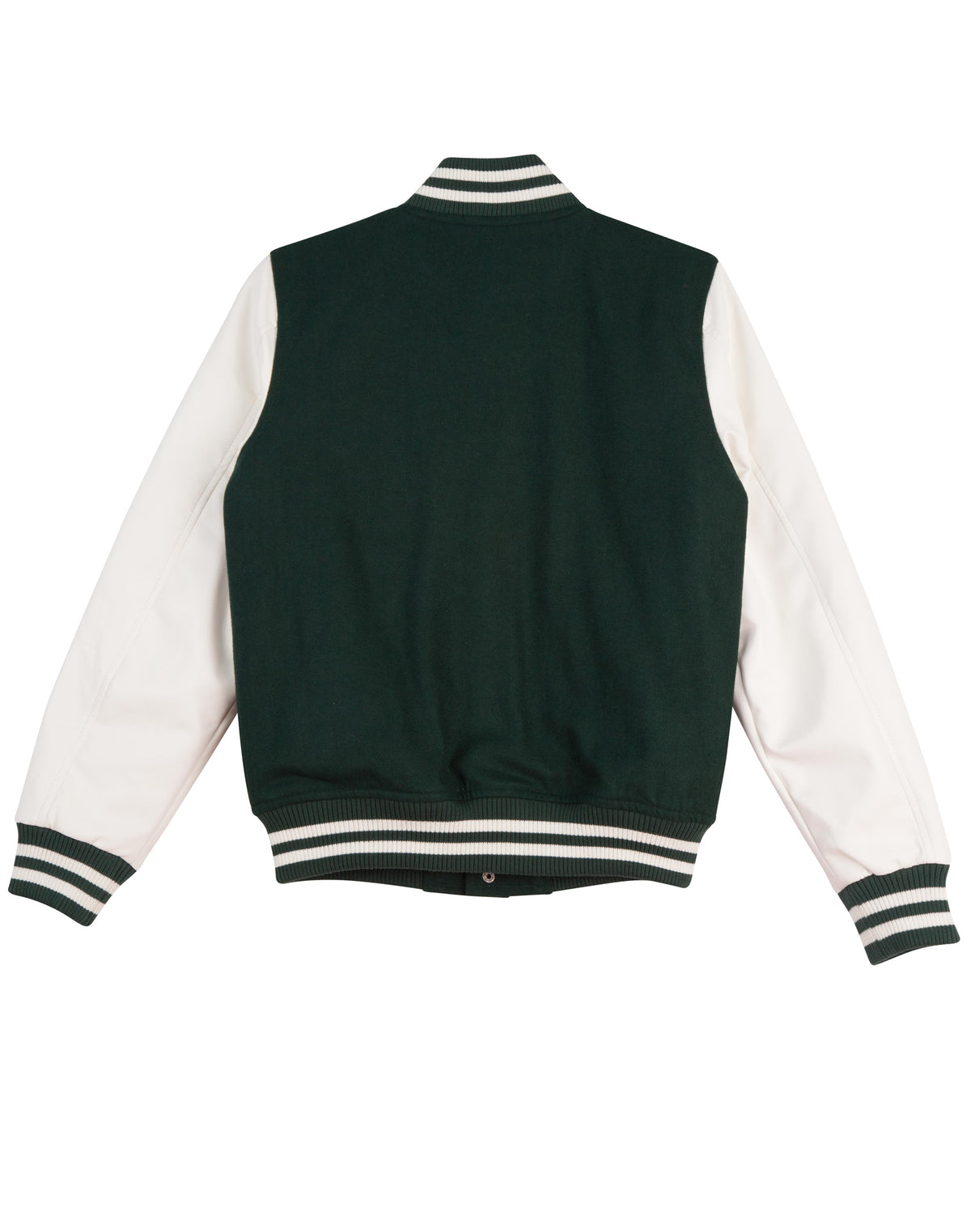 Wool Letterman Wool Blend Varsity Jacket - Back