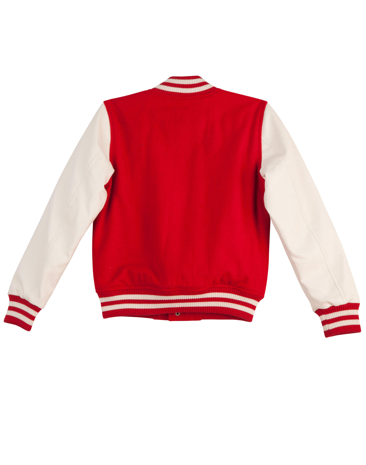 Wool Letterman Wool Blend Varsity Jacket - Back