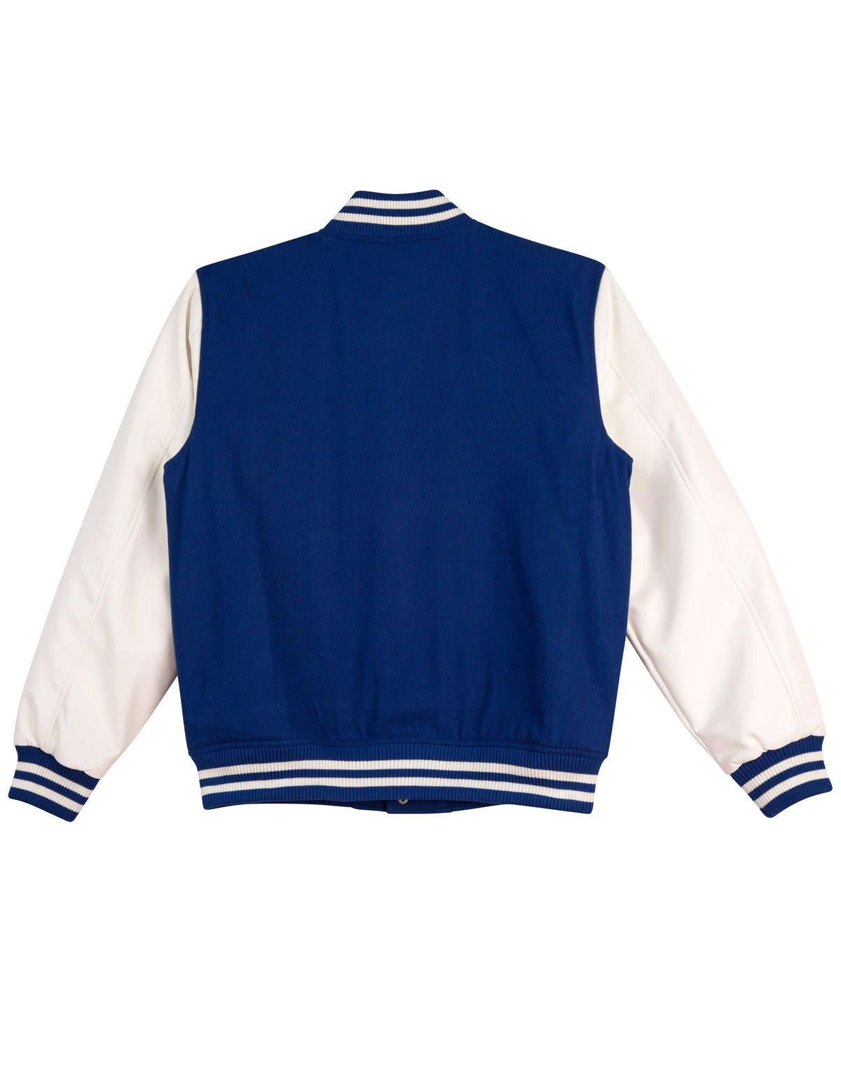 Wool Letterman Wool Blend Varsity Jacket - Back