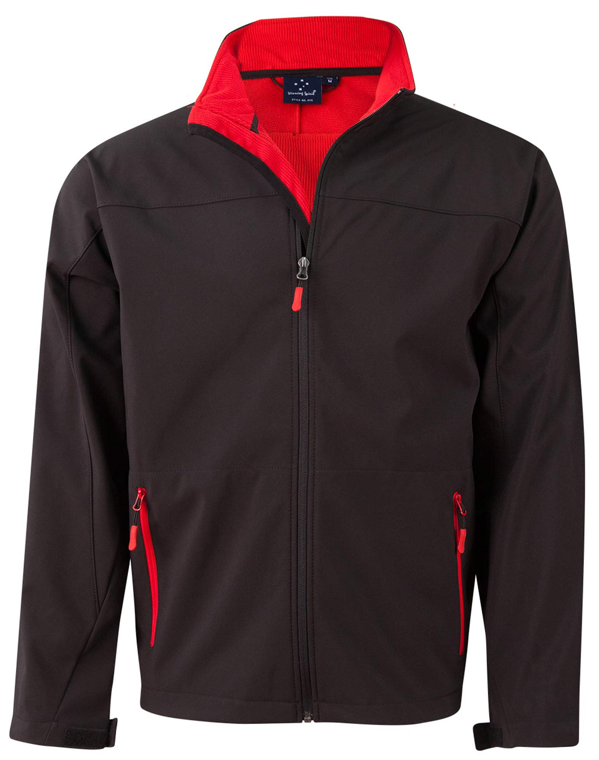 Rosewall Soft Shell Men's - Black/Red - Front