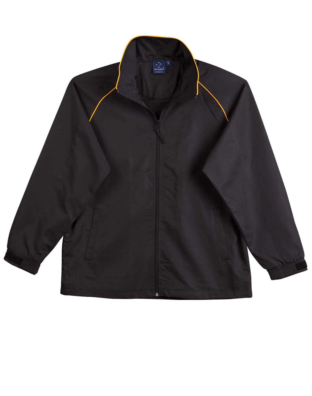 Champion's Track Top - Unisex - Black/Gold - Front
