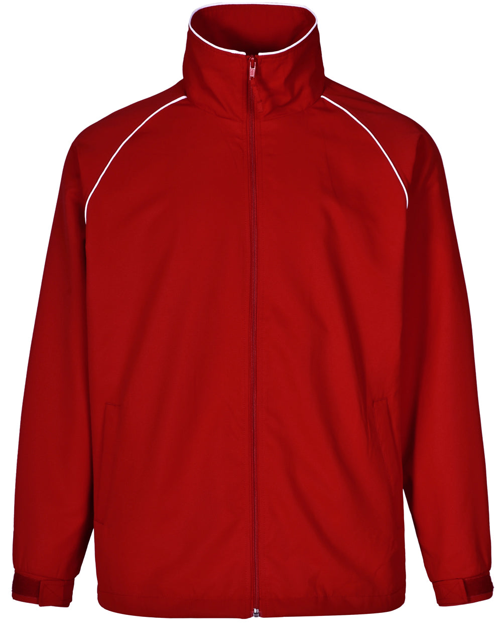 Champion's Track Top Kids' - Red/White - Front