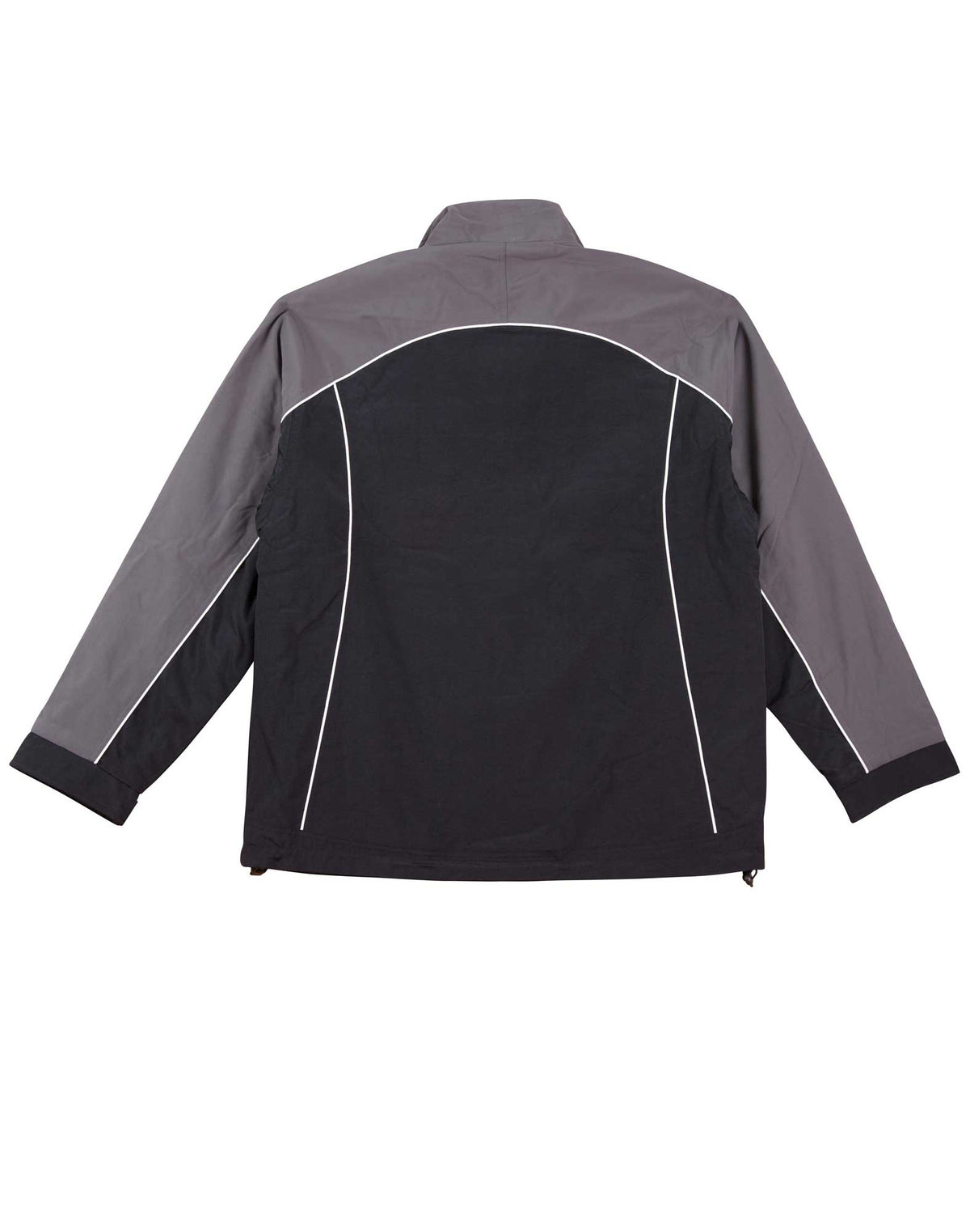 Cascade Tri-Colour Contrast Reversible Jacket - Black/White/Grey - Back