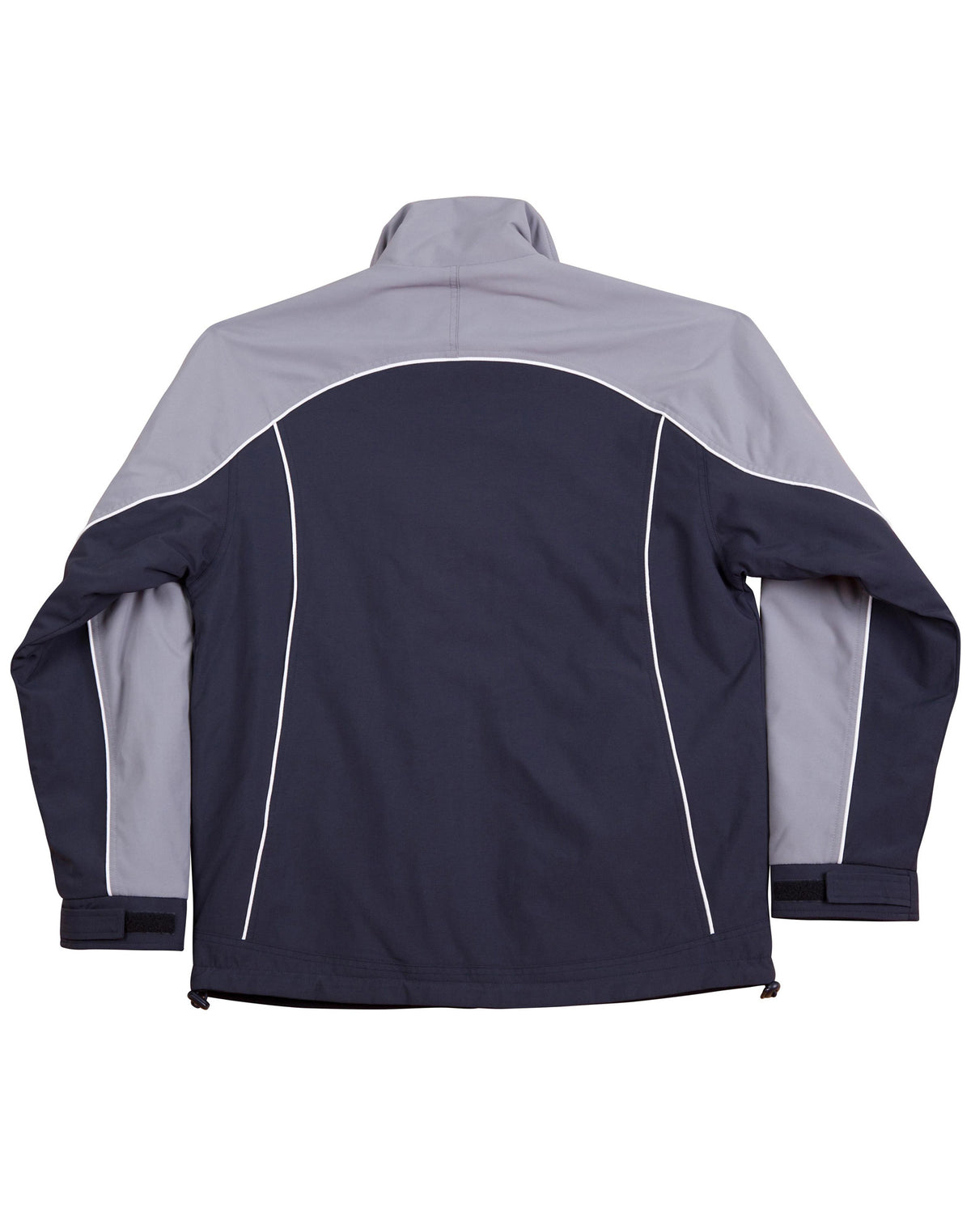 Cascade Tri-Colour Contrast Reversible Jacket - Navy/White/Silver - Back