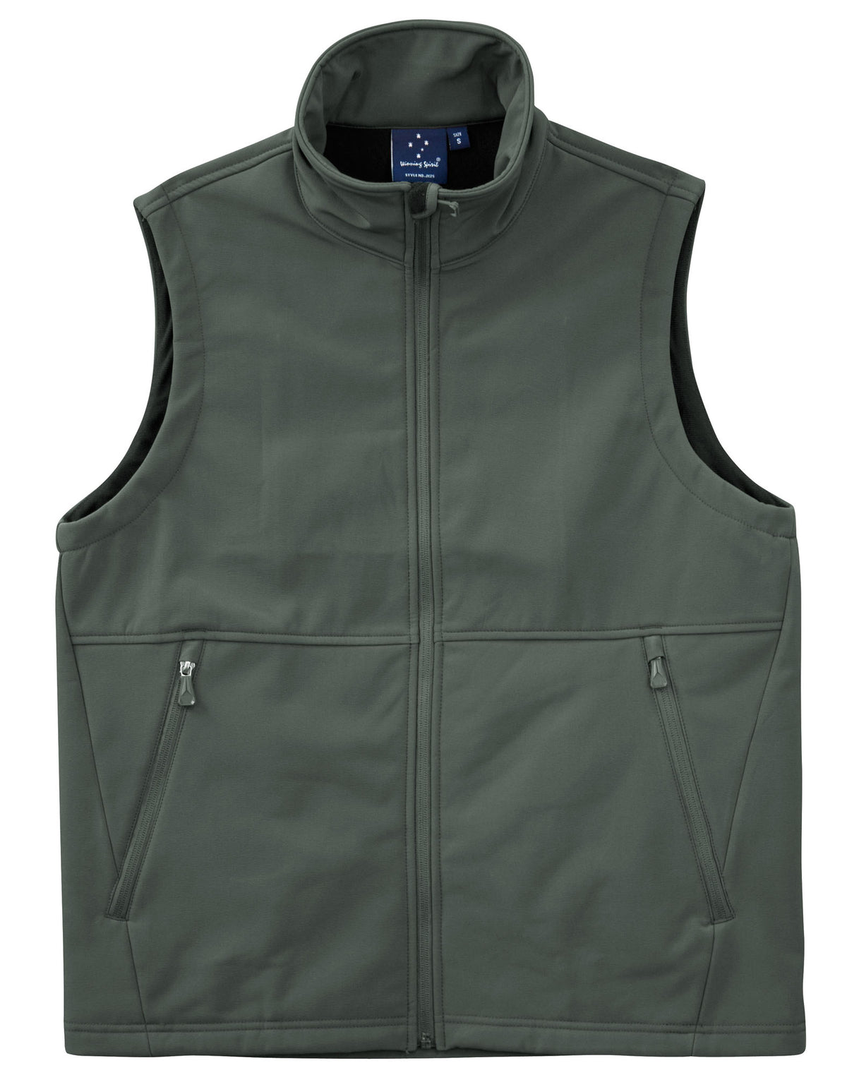 Men's Softshell Hi-Tech Vest - Charcoal - Front